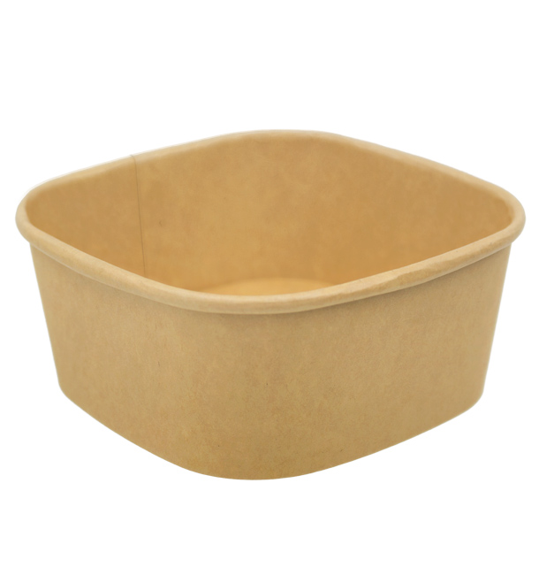 SQUARE KRAFT BOWL 350-400ML X300(Z)